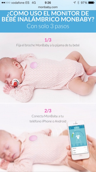 MonBaby, bros pintar untuk merawat bayi Anda dengan iPhone 3 Anda