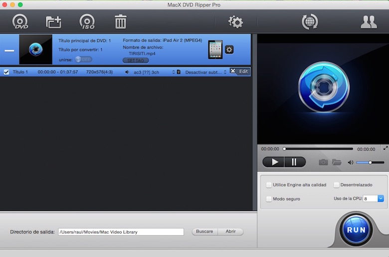 Cara menyalin DVD di Mac untuk ditonton di iPhone dengan WinX DVD Ripper Mac Gratis 6