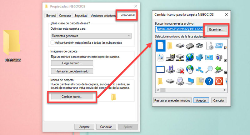 كيفية تغيير مظهر مجلد فيه Windows 10 2