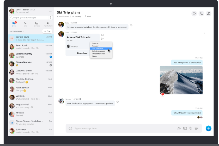 Skype untuk macOS dan iOS diperbarui dengan fungsi baru dalam pesan dan layar terbagi