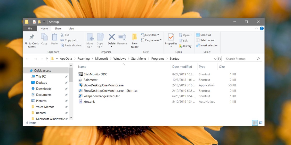 Cara menambahkan item ke folder Startup pada Windows 10
