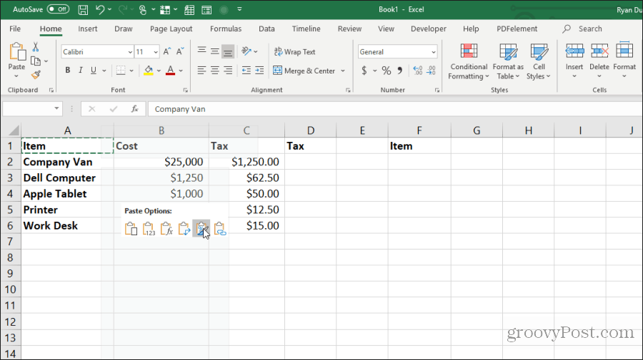 formát kópie v Exceli