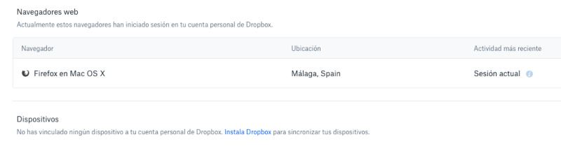 Putuskan sambungan perangkat Dropbox