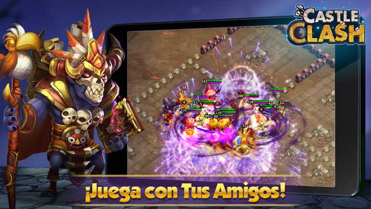 ▷ Mystical Castle Clash, Furious Castle in Spanish, game strategi mistik 1