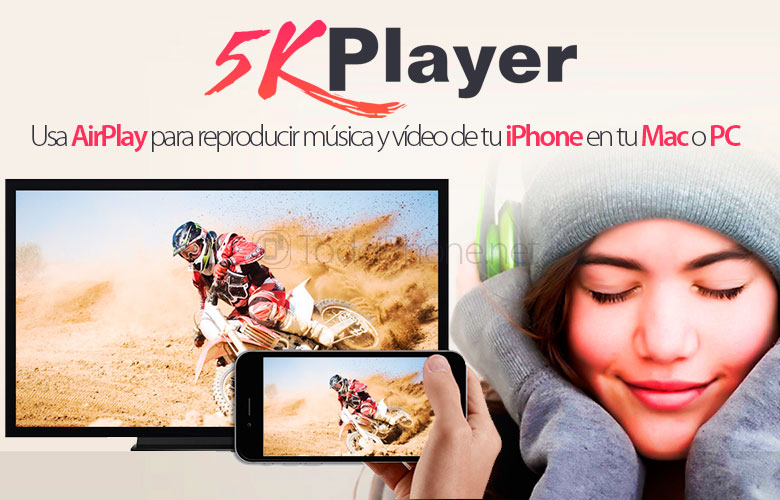5KPlayer, gunakan AirPlay untuk memutar musik dan video dari iPhone Anda di Mac atau PC Anda 2