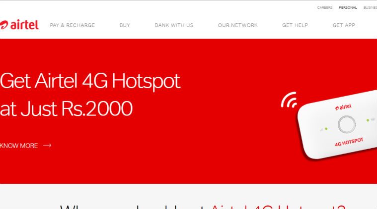 Airtel 4G hotspot bundel gratis data harian 1,5GB selama 224 hari, uang kembali