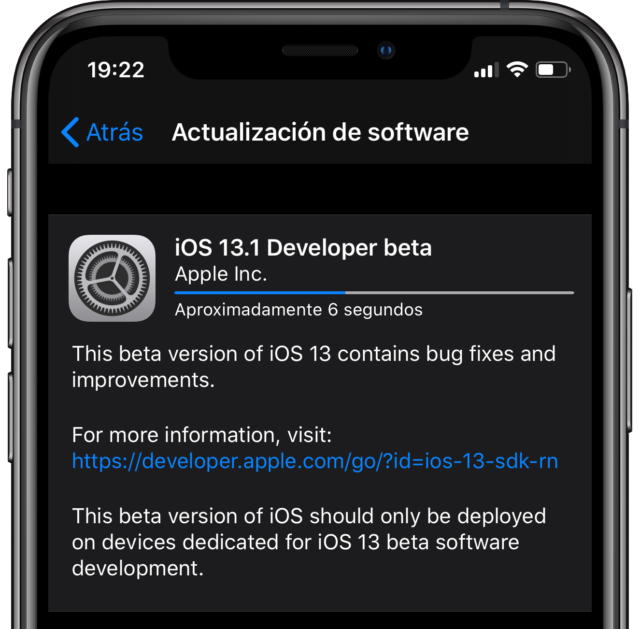 beta iOS 13.1