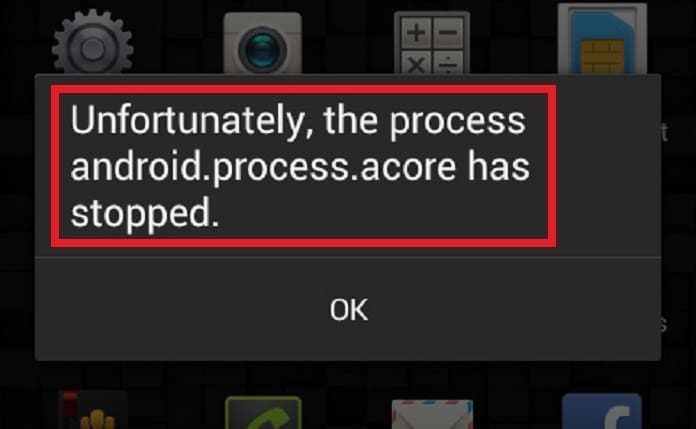 Bagaimana cara memperbaiki kesalahan android.process.acore? 2