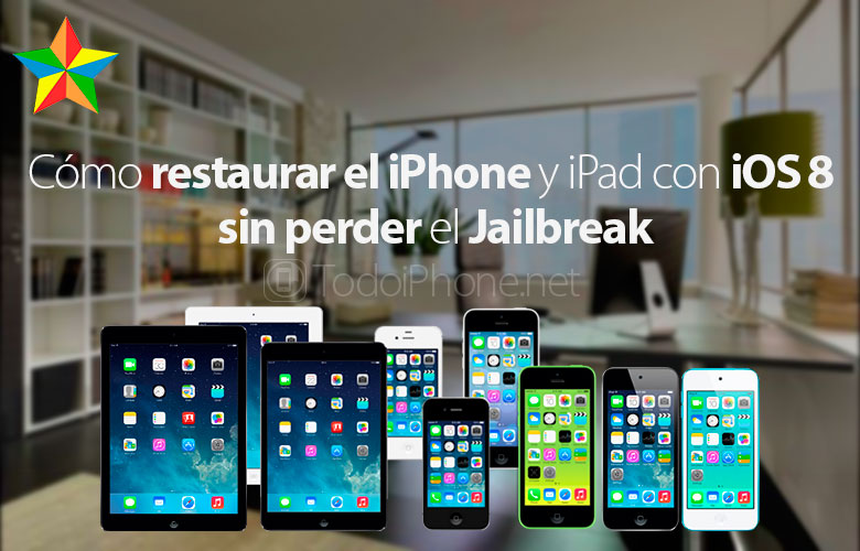 Bagaimana memulihkan iPhone dengan iOS 8.0.x - 8.1 tanpa kehilangan Jailbreak 2