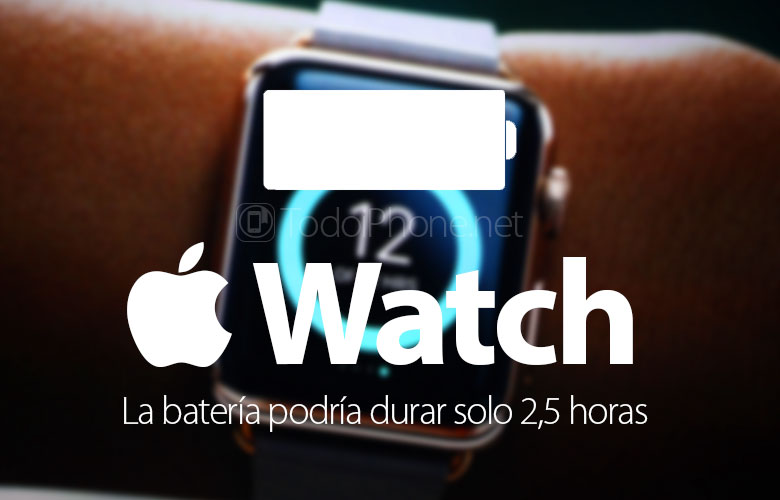 Baterai Apple Watch Itu bisa berlangsung hanya 2 jam setengah 2