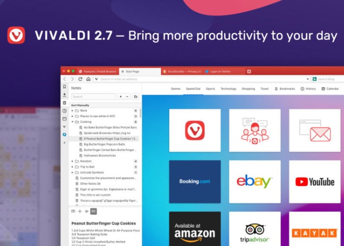 Vivaldi Browser 2.7 Yang baru menawarkan navigasi dan kontrol yang lebih lancar…