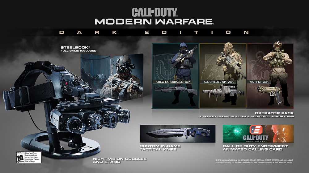 Call of Duty: Modern Warfare Dark Edition Untuk Memasukkan Kacamata Night Vision Fungsional