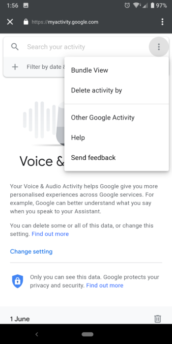 Bagaimana menghapus Google Assistant Rekaman dari speaker rumah