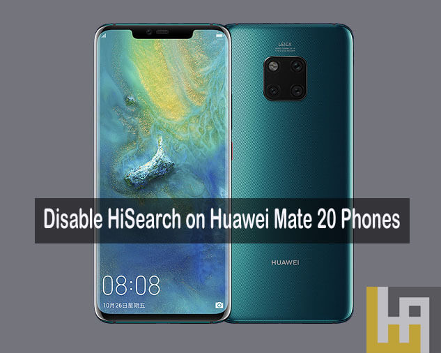 HiSearch pada Huawei Mate 20 Pro Disable