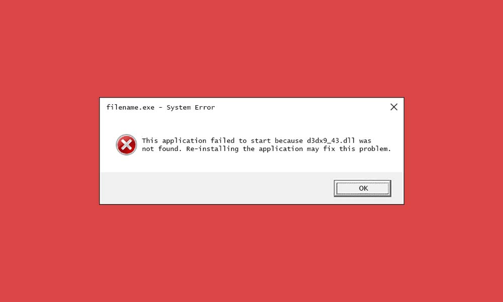 Cara memperbaiki file D3DX9_43.dll yang hilang di Windows 10
