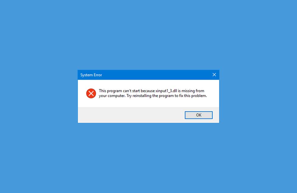 Cara memperbaiki kesalahan XINPUT1_3.dll yang hilang di Windows 10