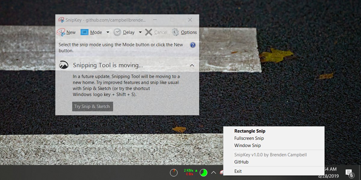 Cara menggunakan Snipping Tool dengan pintasan keyboard aktif Windows 10