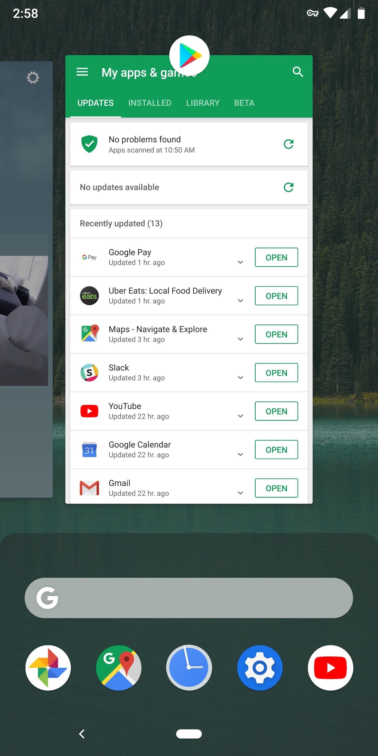 Вратете ја вашата обична икона за док назад на екранот со повеќе задачи на Android Pie
