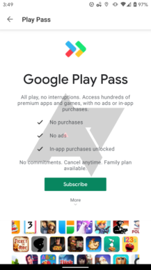 Độc quyền: Google hiện đang thử nghiệm dịch vụ đăng ký ứng dụng và trò chơi 'Play Pass' 1