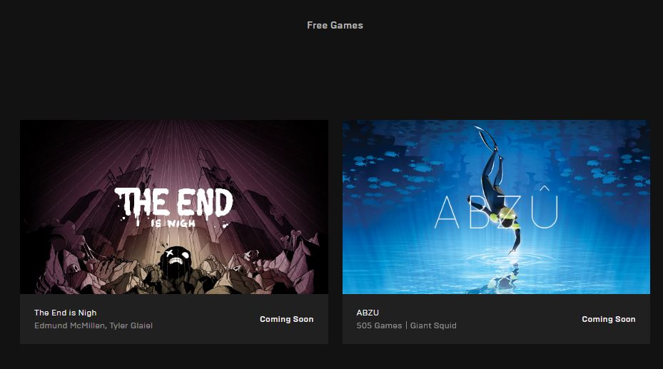 Epic Games Store Mengungkap Dua Judul Video Game Gratis Berikutnya