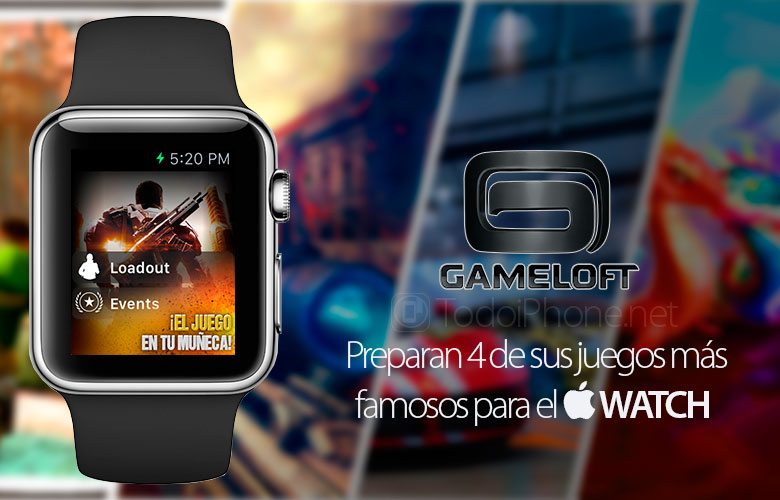Gameloft tiene 4 juego listo para Apple Watch 2