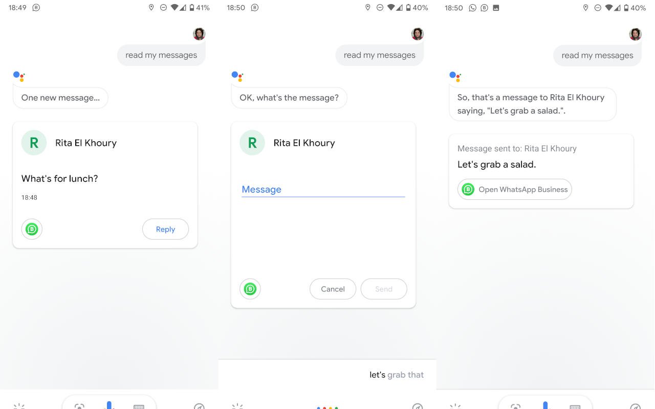 Google Assistant akan membaca dan membalas WhatsApp, Telegram, dan lainnya