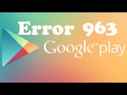 Google Play Error 963 2