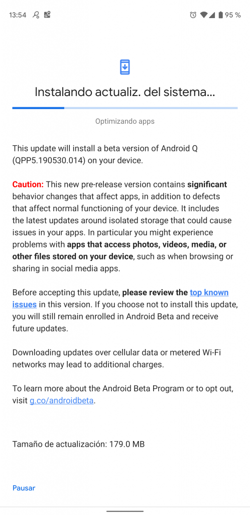 Google meluncurkan Beta 5 Android Q 2