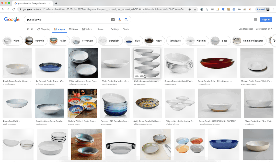Google memperbarui pencarian gambar dengan desain pratinjau baru, menambahkan informasi produk 2
