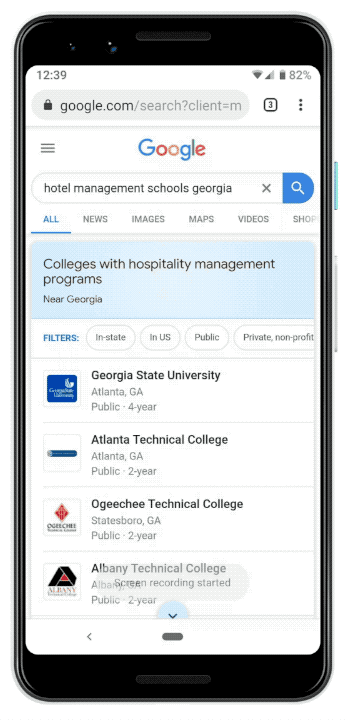 Google memperluas fitur pencarian perguruan tinggi ke perguruan tinggi dan program dua tahun 1
