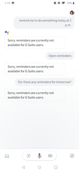Google telah menonaktifkan Asisten pengingat untuk pengguna G Suite 1