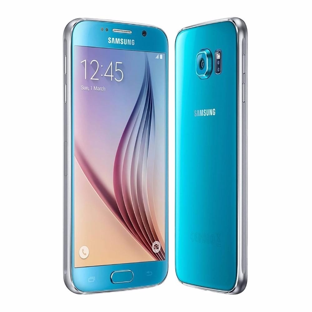 Samsung Galaxy S6 biru muda