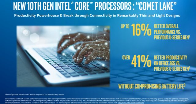 Spustenie spoločnosti Intel 6- Mobilné procesory desiatej generácie, ale limity výkonu môžu čipy zrýchliť 2"width =" 640 "height =" 340