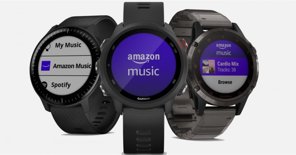 Jam tangan Garmin sekarang akan bermain dengan baik Amazon Musik