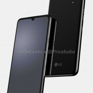 LG G8X membuat perkiraan takik tetesan air dan sensor sidik jari dalam layar 1