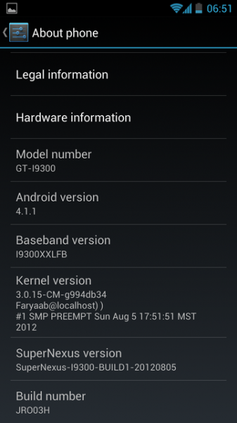 Memperbarui Galaxy S3 I9300 ke SuperNexus Android 4.1.1 AOSP Custom Firmware [How To] 1