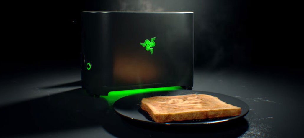 Marca gamer Razer anuncia que vai lançar uma torradeira, a Razer Toaster