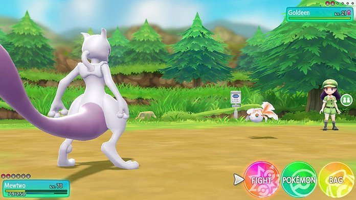 Mewtwo đi ra như một món quà Pokémon Thôi nào, Pikachu! và Pokémon Cố lên Eeve! 1