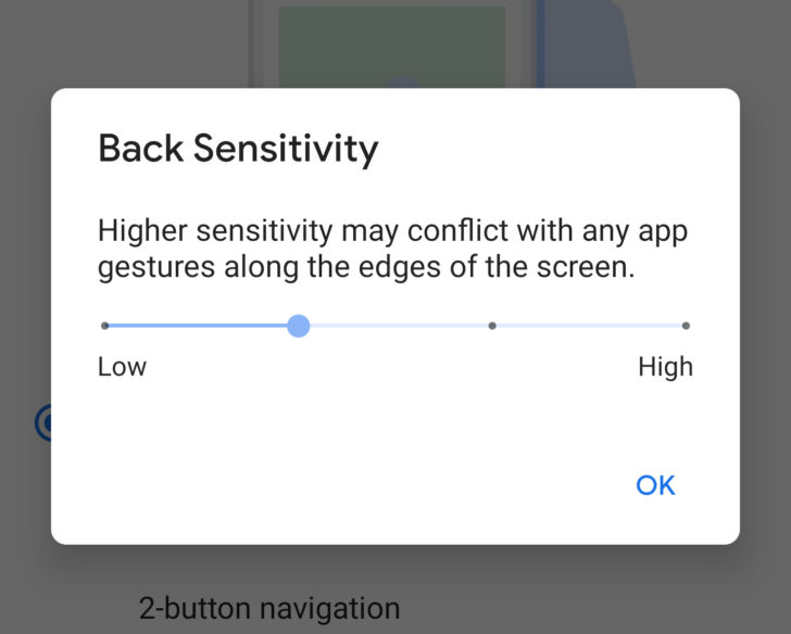 Opsi sensitivitas gerakan belakang di Android Q Beta 6 tidak melakukan apa pun untuk menyelesaikan kesengsaraan gerakan Google