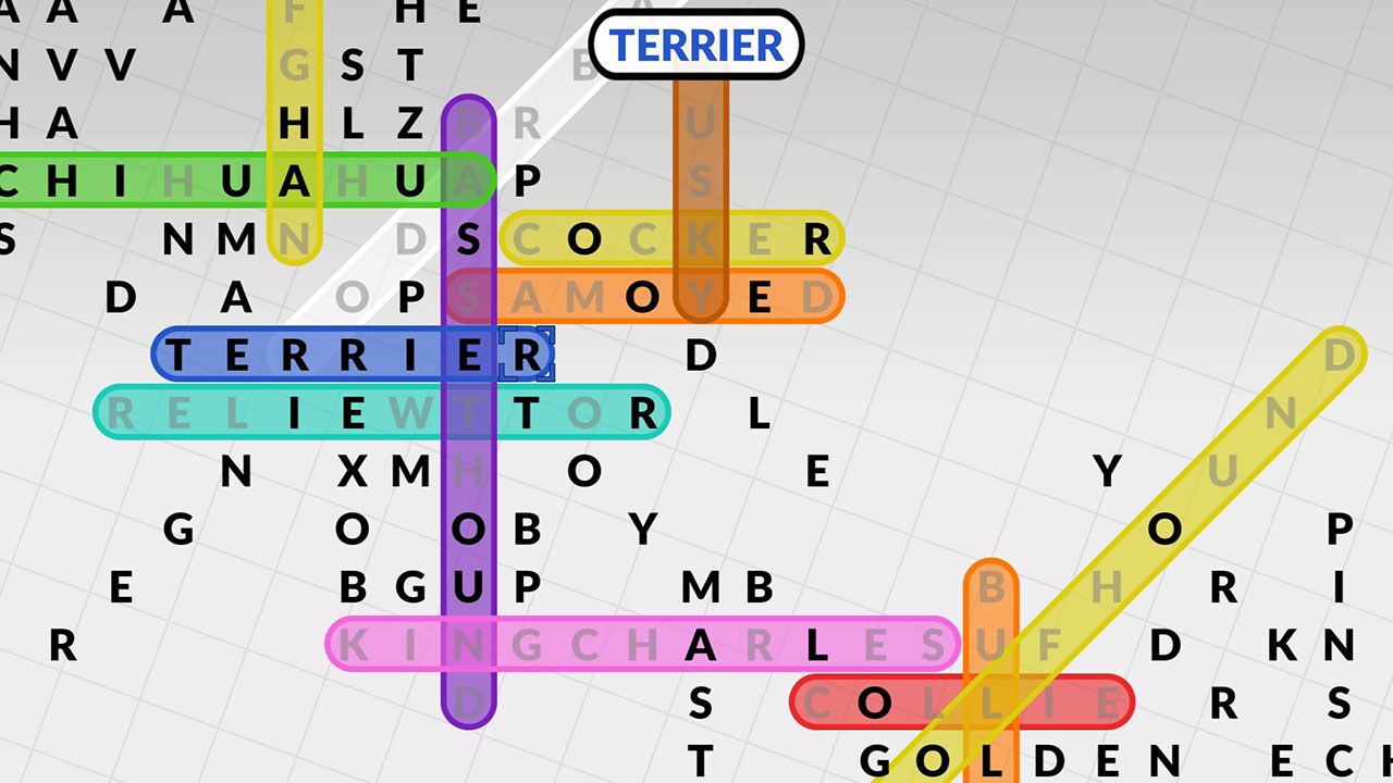 PR - Fifty Words oleh POWGI adalah teka-teki pencarian kata baru yang penuh warna Switch