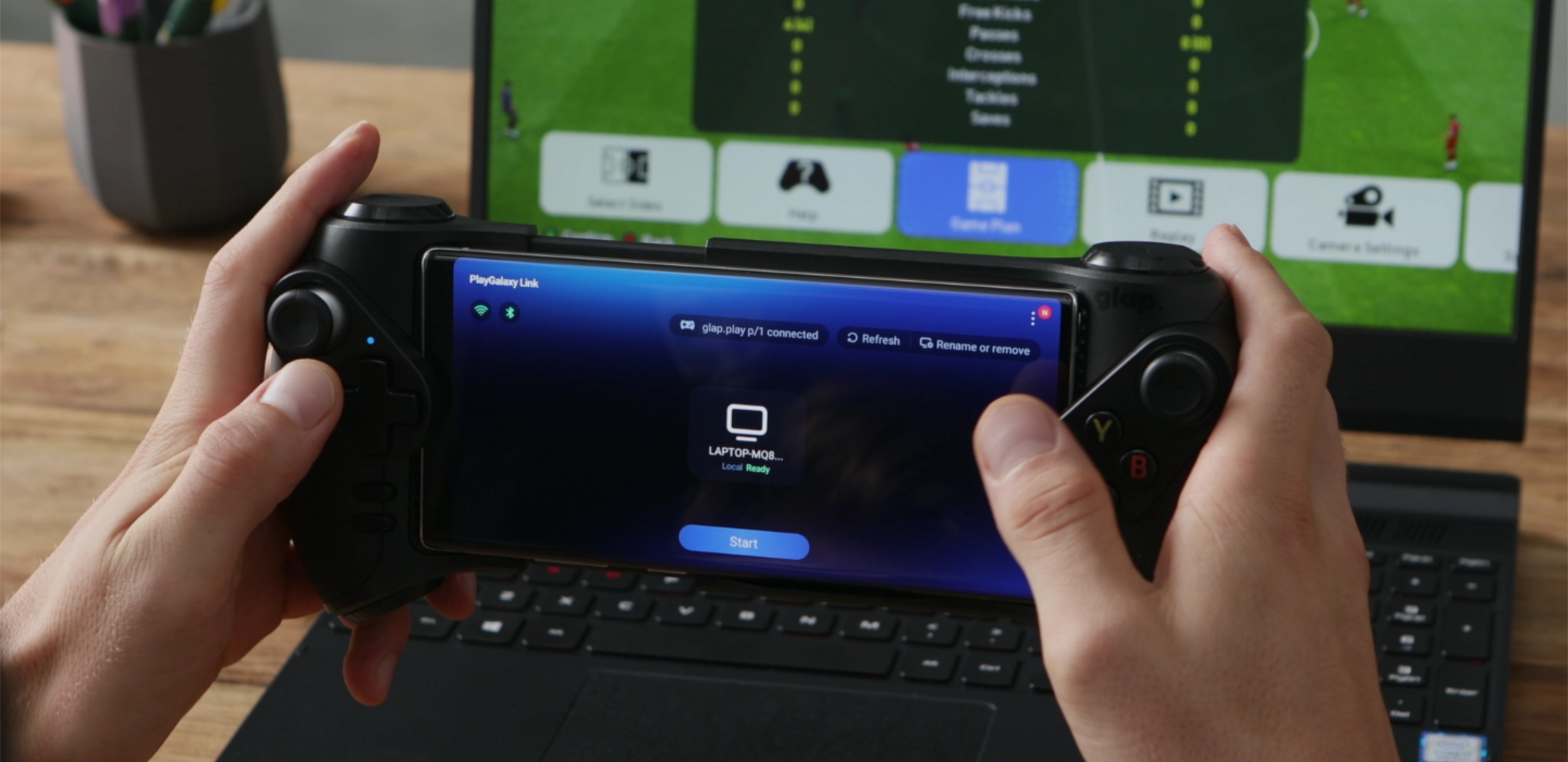 Samsung Galaxy Note 10 memiliki sesuatu untuk pemain. Berkat PlayGalaxy Link Anda dapat memainkan game PC di smartphone Anda