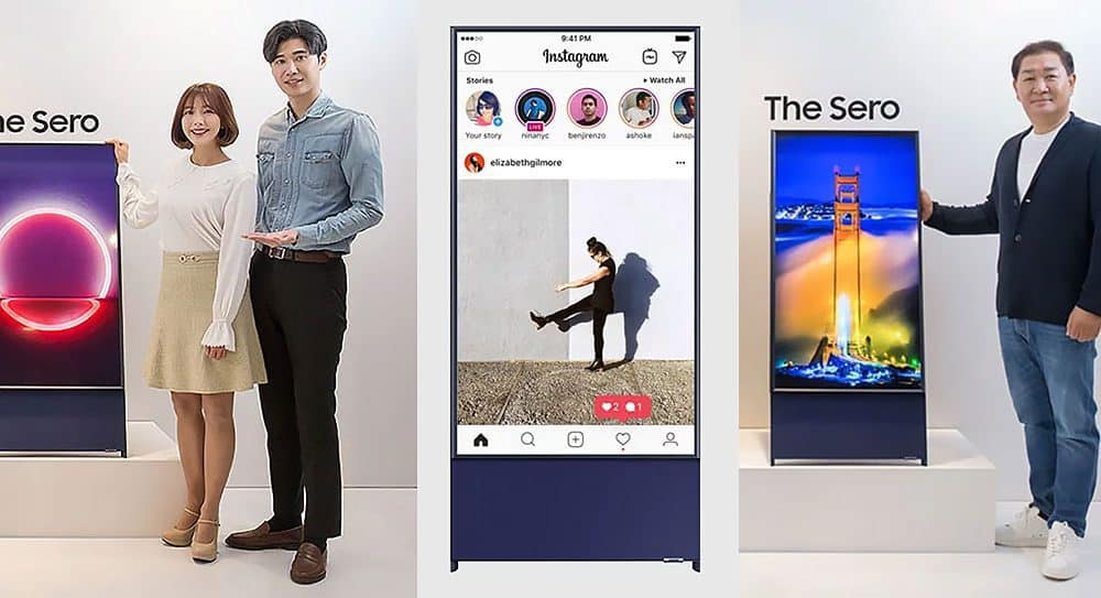 Samsung Sero akan memungkinkan Anda melihat Instagram dan galeri foto dalam mode potret