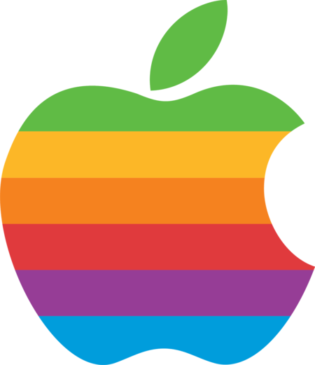 Logo Apple Pelangi Vintage