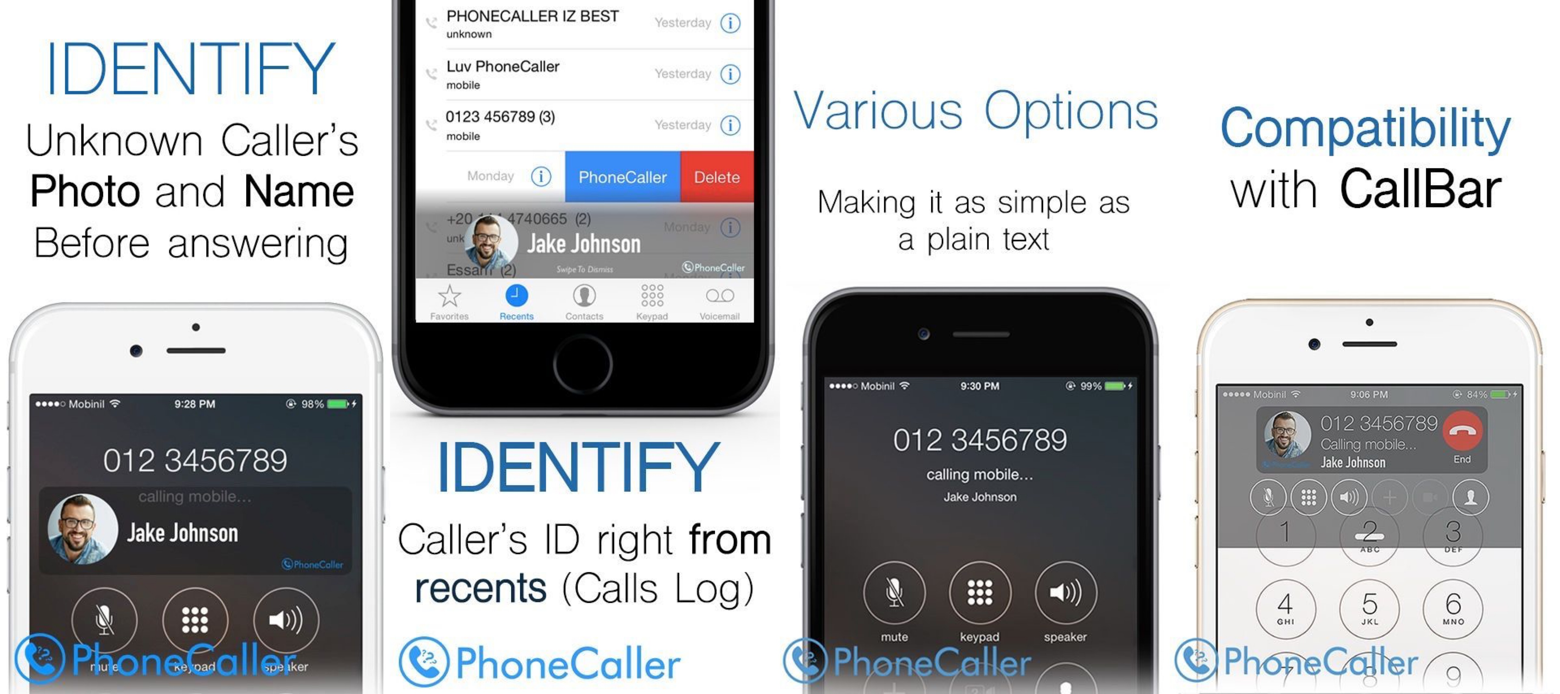 Добавьте его ID Ваш звонок на iPhone, который был выпущен с PhoneCaller 2