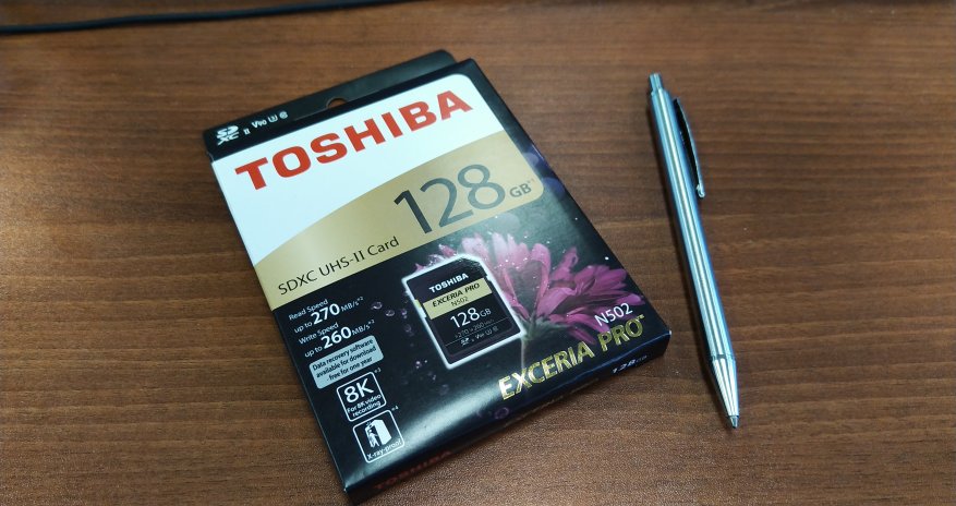 Tinjau kartu memori Toshiba Exceria Pro N502 128 GB 1
