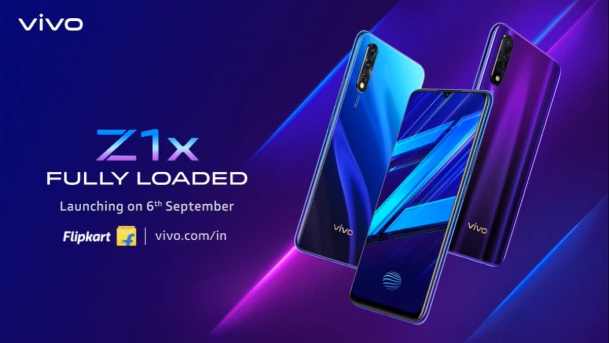 Vivo Z1x India Launch Set for September 6, Will Be Exclusive to Flipkart