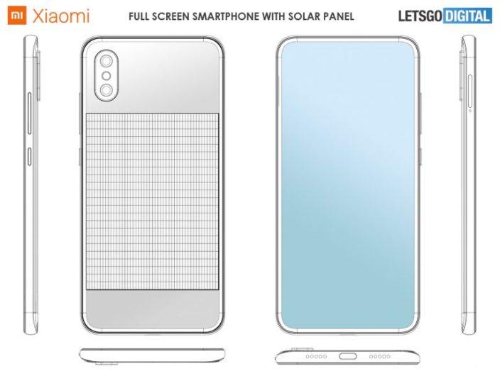 A Xiaomi patenteou um smartphone alimentado por energia solar 1