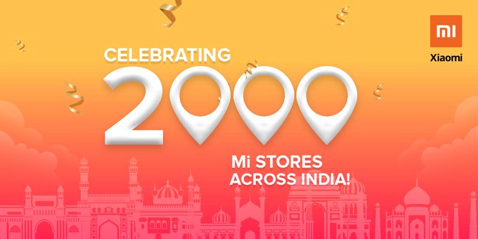 Xiaomi membuka Mi Store ke-2000 di India, bertujuan untuk membuka lebih dari 10.000 toko ritel pada akhir 2019