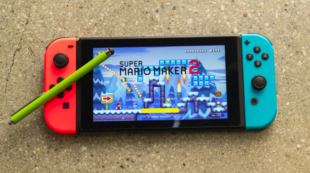 Sử dụng bút stylus giúp tạo pha dễ dàng trong Super Mario Maker 2