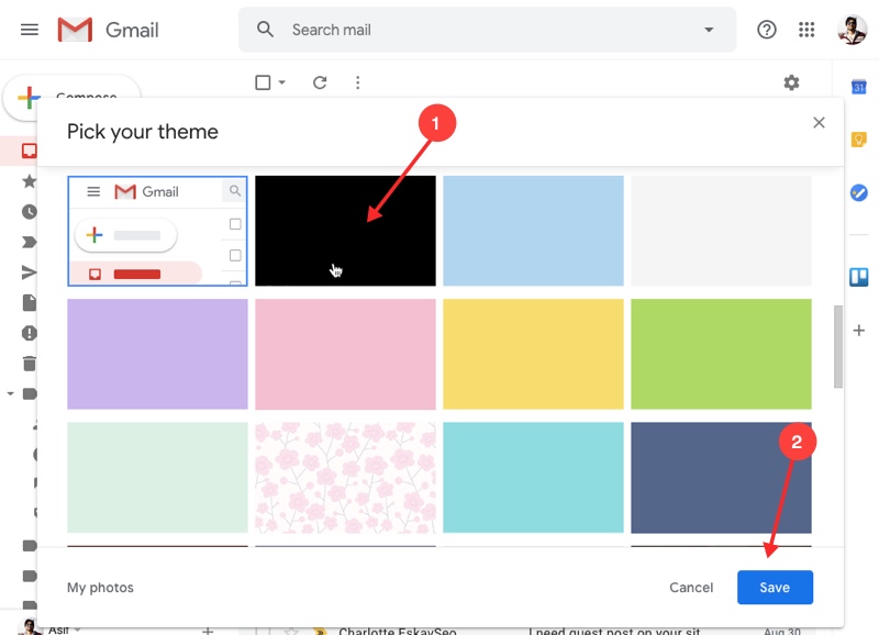 Cara Mengaktifkan Mode Gelap di Gmail di Desktop 3
